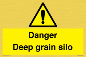 Danger Deep grain silo